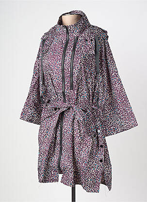 Imperméable fermeture zippée sur le devant a capuche violet RUE MAZARINE femme