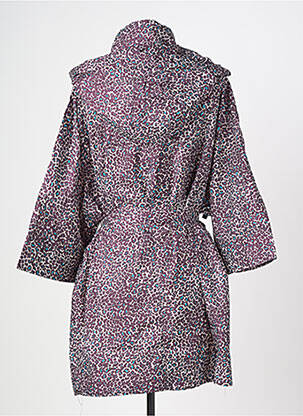 Imperméable fermeture zippée sur le devant a capuche violet RUE MAZARINE femme