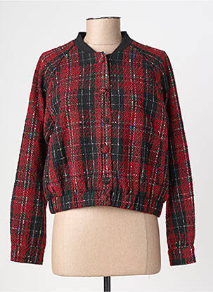 Veste casual finition intérieure doublée rouge LILI SIDONIO femme