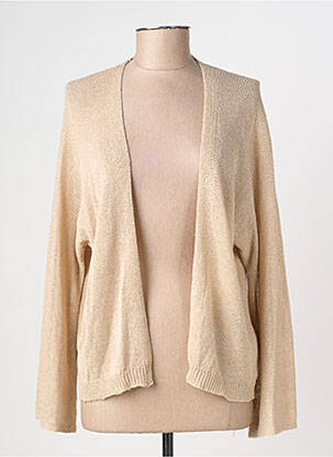 Gilet manches longues resserrée sur le bas beige MOLLY BRACKEN femme