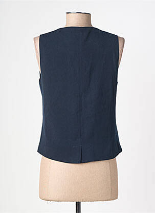Gilet sans manche poches bleu MOLLY BRACKEN femme