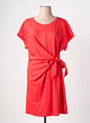 Robe courte manches courtes manches courtes rouge LES P'TITES BOMBES femme