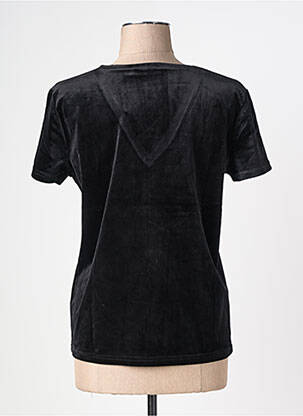 Top stretch manches courtes noir LA PETITE ETOILE femme