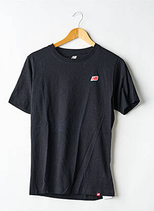T-shirt broderie manches courtes noir NEW BALANCE homme