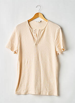T-shirt coupe droite manches courtes beige OCTOBRE homme