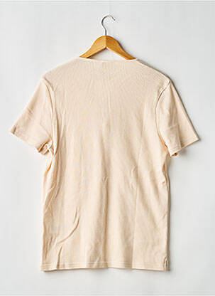 T-shirt coupe droite manches courtes beige OCTOBRE homme