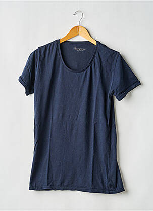 T-shirt coupe droite manches courtes bleu KNOWLEDGE COTTON APPAREL homme