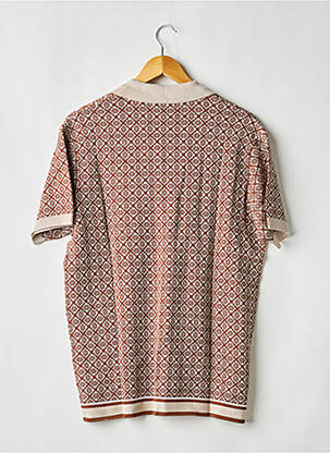Chemise manches courtes imprimé fantaisie beige MAUVAIS homme