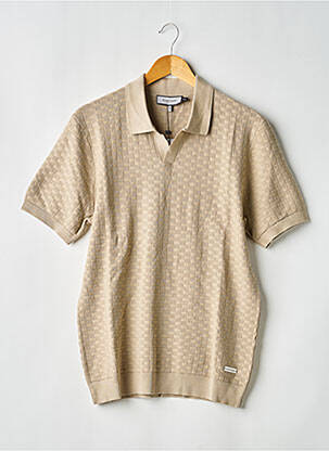 Polo coupe droite manches courtes beige MAUVAIS homme
