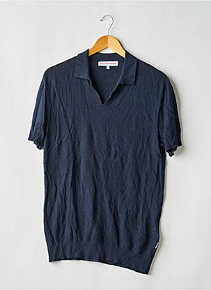 Polo coupe droite manches courtes bleu ORLEBAR BROWN homme