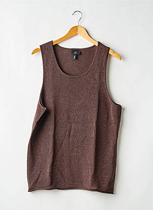 Débardeur  sans manche marron H&M homme