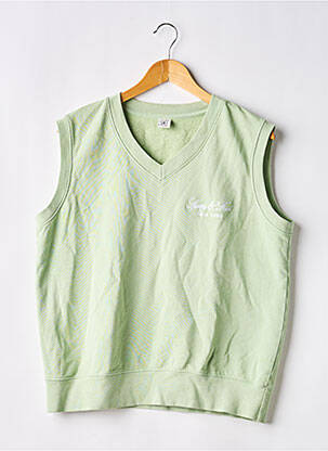 Pull manches courtes vert SPORTY & RICH homme