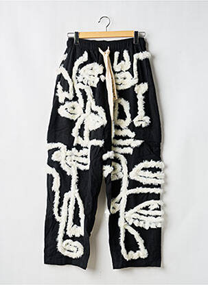 Pantalon droit taille normale taille normale noir MAISON LES ENERVES homme