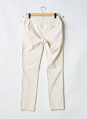 Pantalon chino fermeture zippée sous rabat avec crochet taille normale beige ORLEBAR BROWN homme