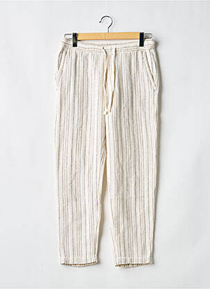 Pantalon droit taille normale taille normale beige ZARA homme