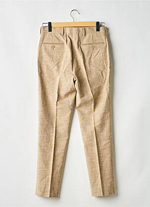 Pantalon slim taille à pinces taille normale marron FURSAC homme