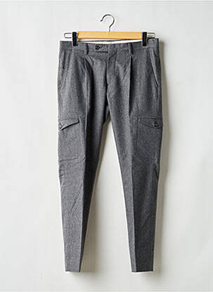 Pantalon droit tissage chiné taille normale gris BOGGI MILANO homme