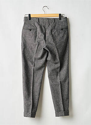 Pantalon droit tissage chiné taille normale gris DE FURSAC homme