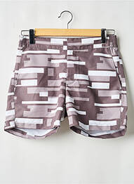 Short de bain imprimé fantaisie gris FRESCOBOL CARIOCA homme