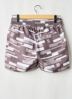 Short de bain imprimé fantaisie gris FRESCOBOL CARIOCA homme