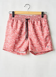 Short de bain tissage popeline rose APNÉE homme