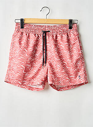Short de bain tissage popeline rose APNÉE homme