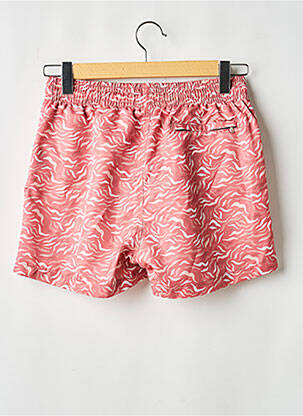 Short de bain tissage popeline rose APNÉE homme