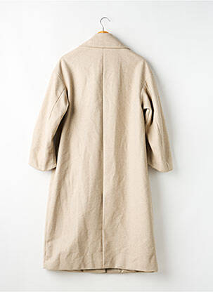 Manteau long coupe droite sans capuche beige ZARA femme