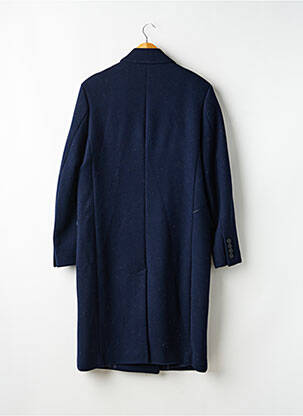 Manteau long manches longues sans capuche bleu UNITED COLORS OF BENETTON homme