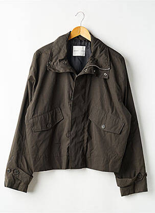 Blouson fermeture zippée sous rabat pressionné gris H&M homme