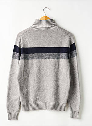 Pull col roulé manches longues manches longues gris BOGGI MILANO homme