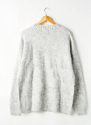 Pull col rond manches longues gris MAUVAIS homme