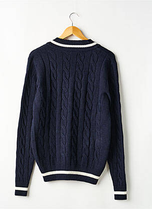Pull col v manches longues noir SILBON homme