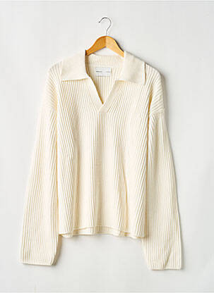 Pull col camionneur manches longues beige H&M homme