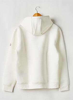 Sweat-shirt à capuche poches manches longues blanc CELIO homme