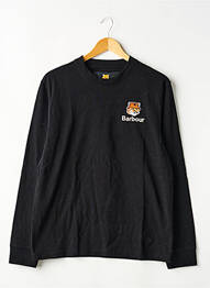 T-shirt broderie manches longues noir BARBOUR homme