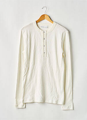 T-shirt coupe cintrée manches longues beige H&M homme
