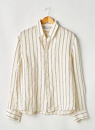 Chemise manches longues imprimé fantaisie beige ZARA homme