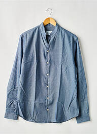 Chemise manches longues coupe droite bleu fonce FIGARET homme