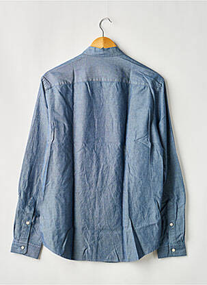 Chemise manches longues coupe droite bleu fonce FIGARET homme