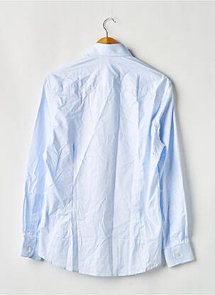 Chemise manches longues coupe droite bleu SILBON homme