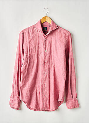 Chemise manches longues coupe droite rose BOGGI MILANO homme