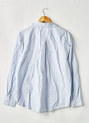 Chemisier coupe droite manches longues bleu ETAM femme