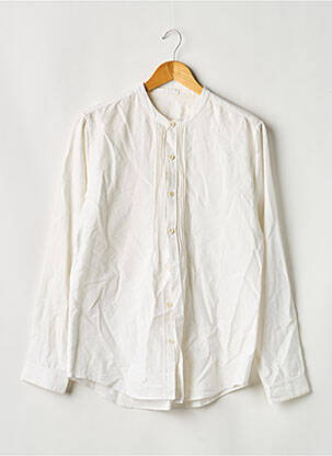 Chemise manches longues coupe droite blanc SANS MARQUE homme