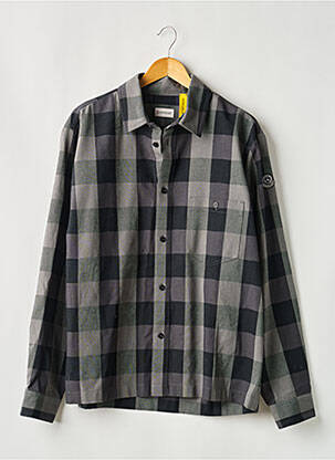 Chemise manches longues imprimé fantaisie gris MONCLER homme