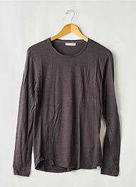 T-shirt coupe droite manches longues gris ORLEBAR BROWN homme