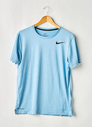 T-shirt coupe droite manches courtes bleu NIKE homme