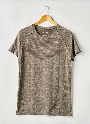 T-shirt coupe droite manches courtes gris ASOS homme