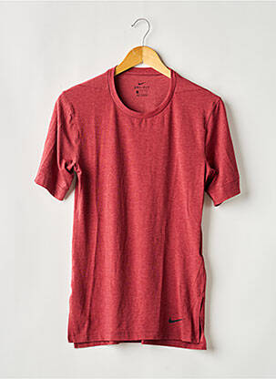 T-shirt coupe droite manches courtes rouge NIKE homme