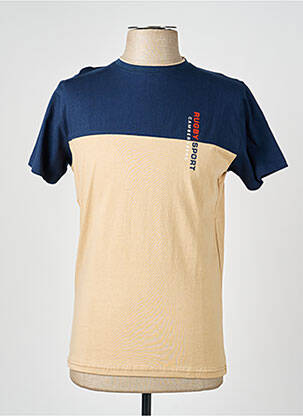 T-shirt coupe cintrée manches courtes bleu CAMBERABERO homme